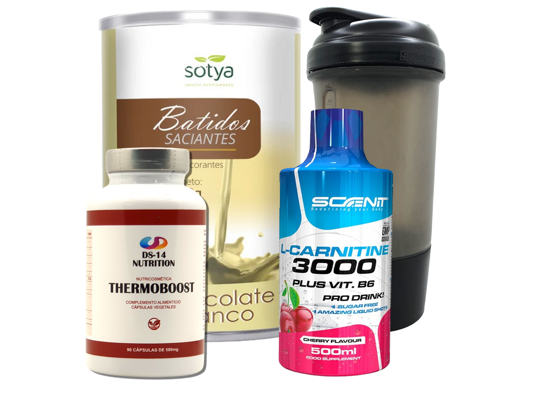 Pack Completo Adelgazamiento + Vaso Coctelera NEGRO