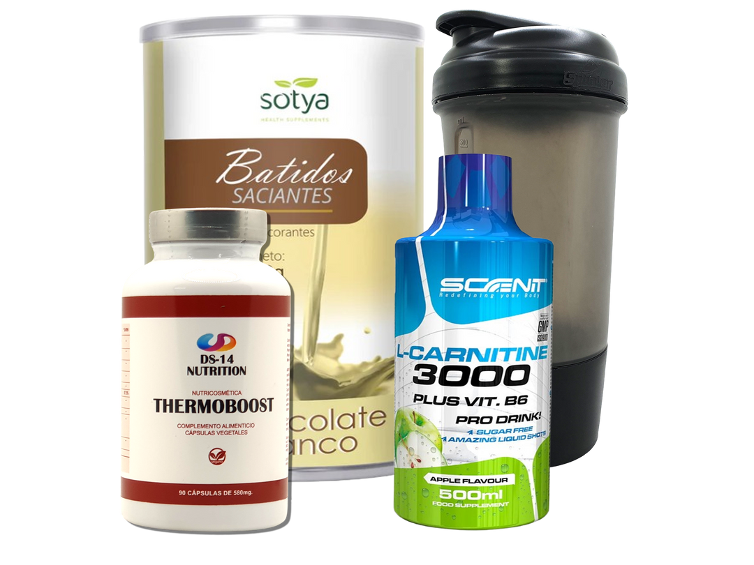 Pack Completo Adelgazamiento + Vaso Coctelera NEGRO