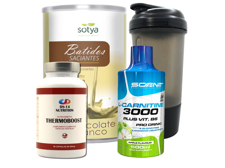 Pack Completo Adelgazamiento + Vaso Coctelera NEGRO