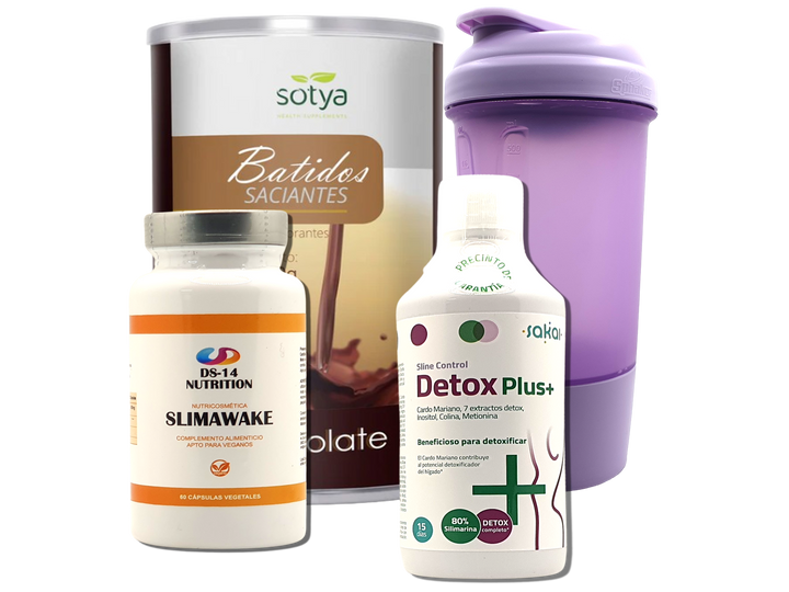 Pack Completo Adelgazamiento + Vaso Coctelera FUCSIA