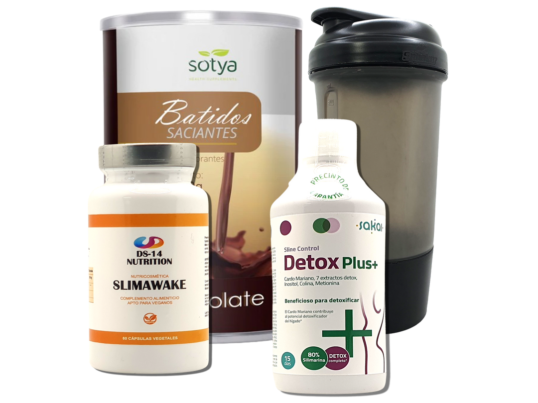 Pack Completo Adelgazamiento + Vaso Coctelera NEGRO