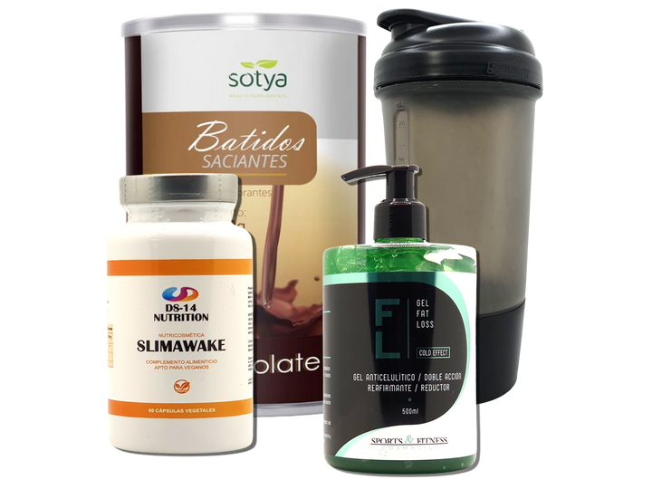 Pack Completo Adelgazamiento + Vaso Coctelera NEGRO