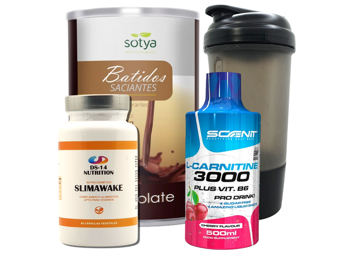 Pack Completo Adelgazamiento + Vaso Coctelera NEGRO