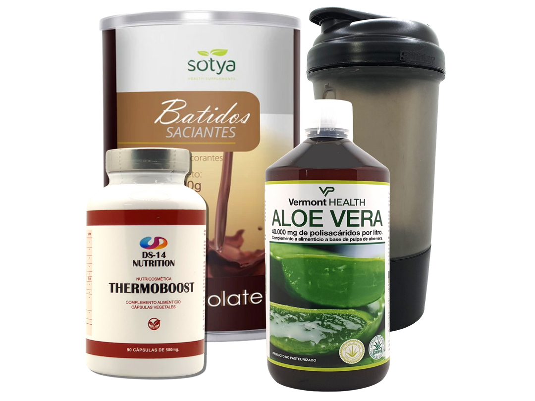 Pack Completo Adelgazamiento + Vaso Coctelera NEGRO