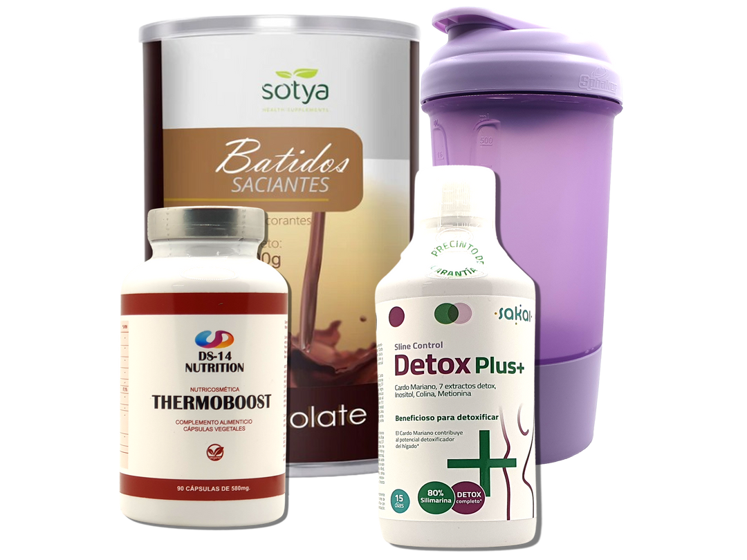 Pack Completo Adelgazamiento + Vaso Coctelera FUCSIA