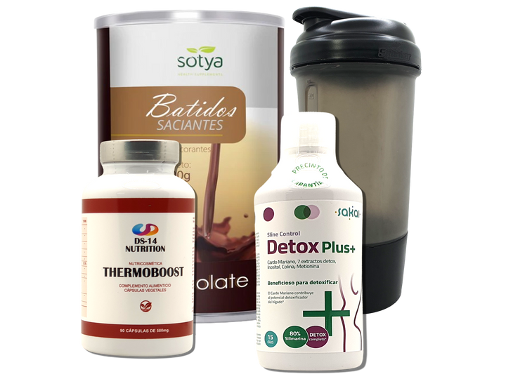 Pack Completo Adelgazamiento + Vaso Coctelera NEGRO