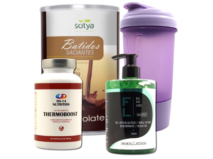 Pack Completo Adelgazamiento + Vaso Coctelera FUCSIA