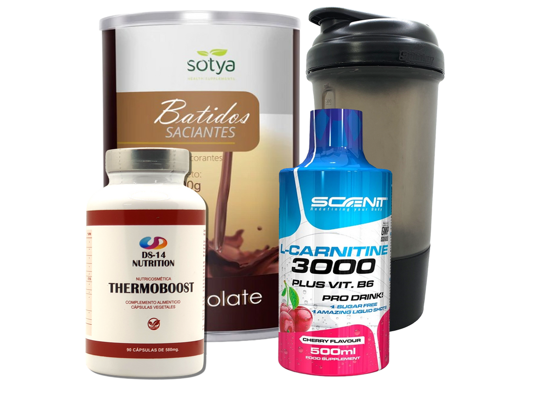Pack Completo Adelgazamiento + Vaso Coctelera NEGRO