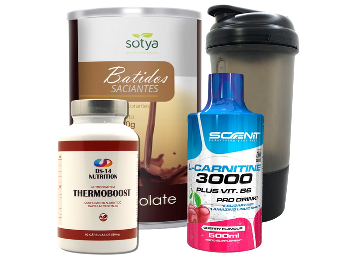 Pack Completo Adelgazamiento + Vaso Coctelera NEGRO