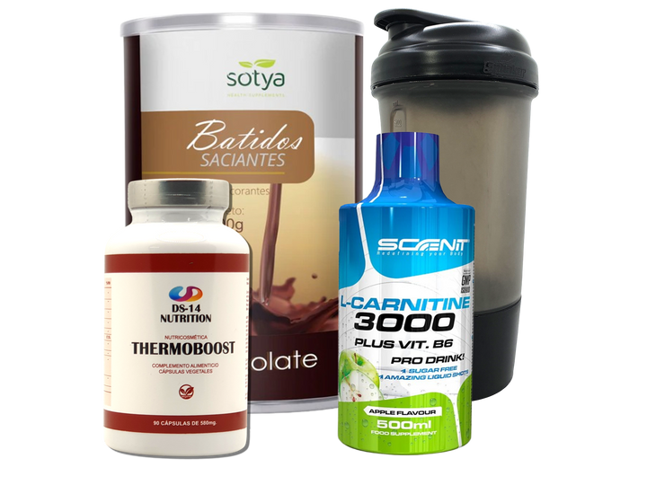 Pack Completo Adelgazamiento + Vaso Coctelera NEGRO