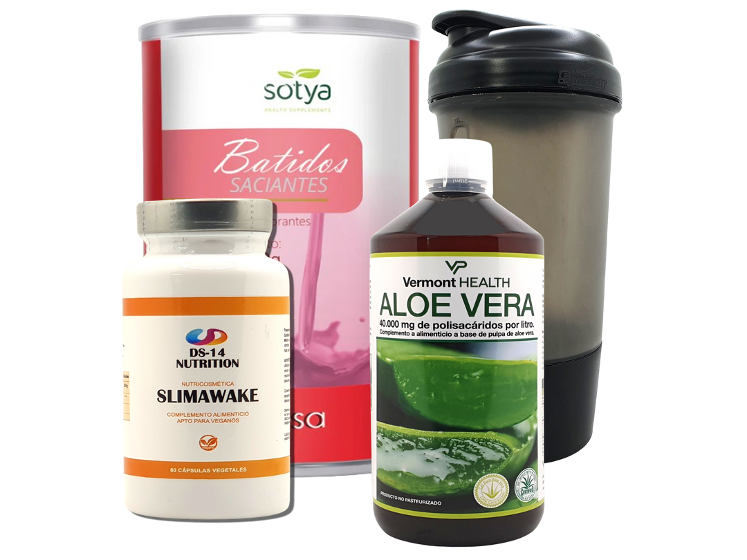 Pack Completo Adelgazamiento + Vaso Coctelera NEGRO