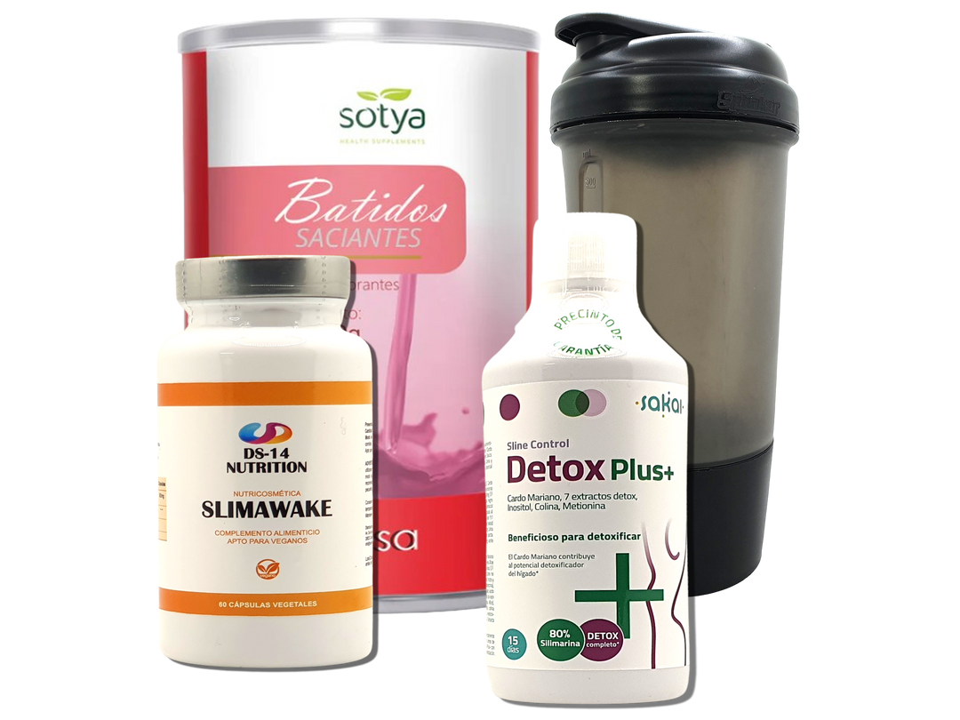 Pack Completo Adelgazamiento + Vaso Coctelera NEGRO