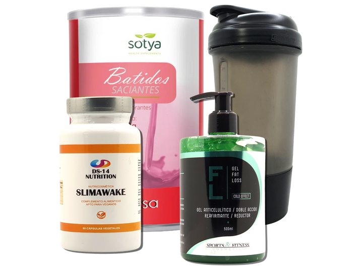 Pack Completo Adelgazamiento + Vaso Coctelera NEGRO