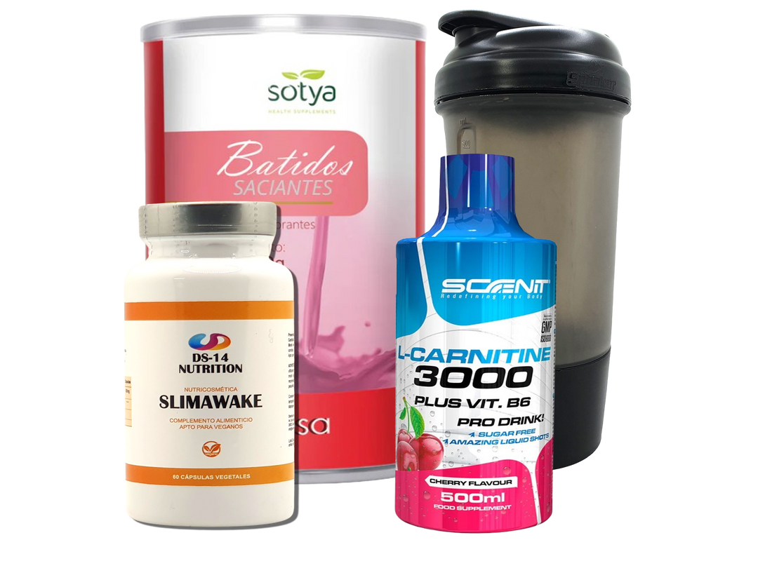 Pack Completo Adelgazamiento + Vaso Coctelera NEGRO