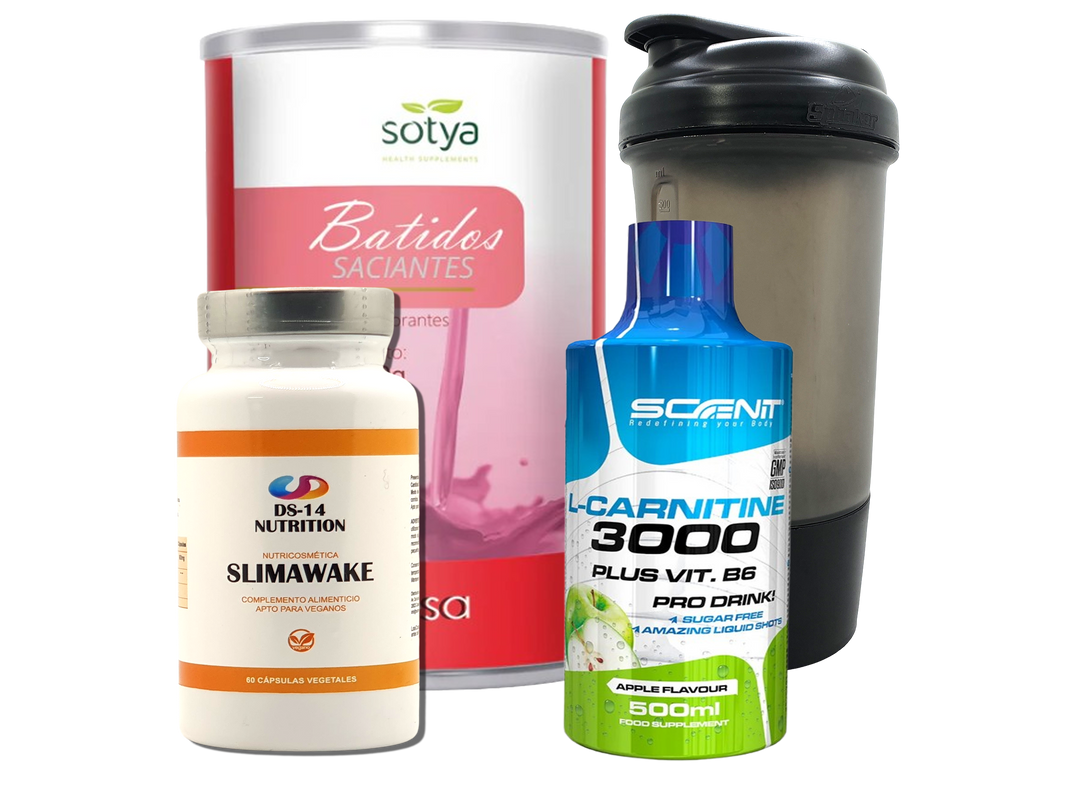 Pack Completo Adelgazamiento + Vaso Coctelera NEGRO
