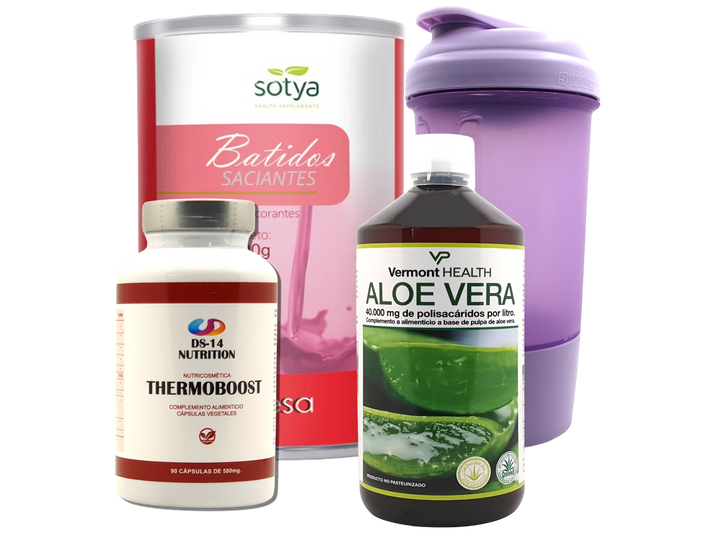 Pack Completo Adelgazamiento + Vaso Coctelera FUCSIA
