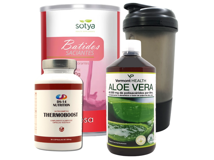 Pack Completo Adelgazamiento + Vaso Coctelera NEGRO