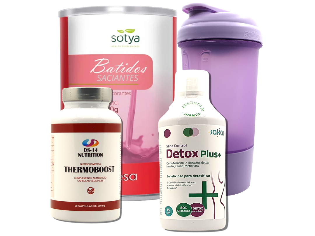 Pack Completo Adelgazamiento + Vaso Coctelera FUCSIA