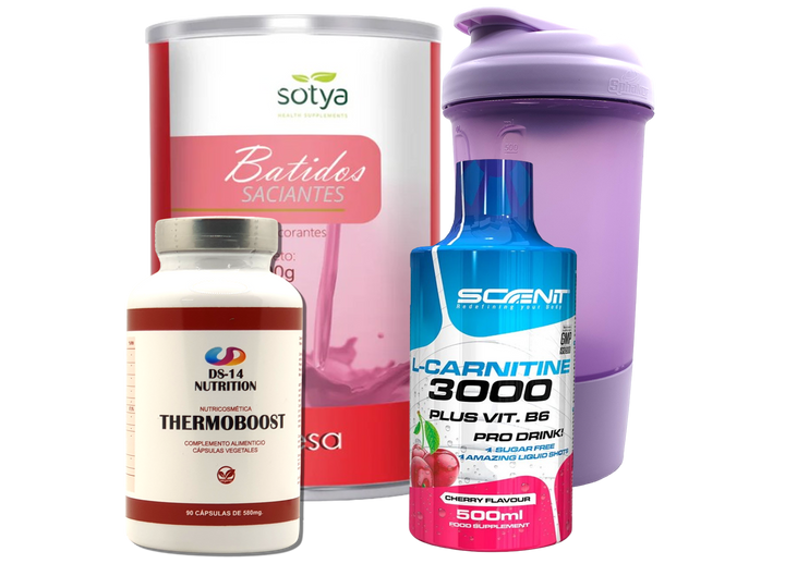 Pack Completo Adelgazamiento + Vaso Coctelera FUCSIA