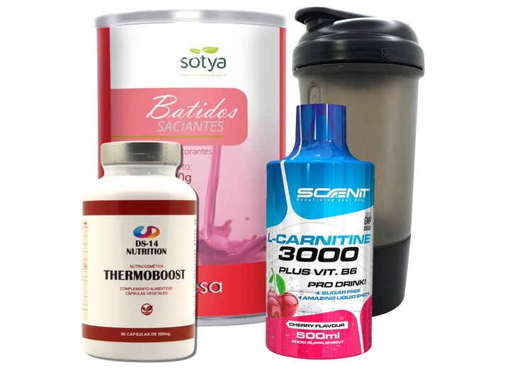 Pack Completo Adelgazamiento + Vaso Coctelera NEGRO