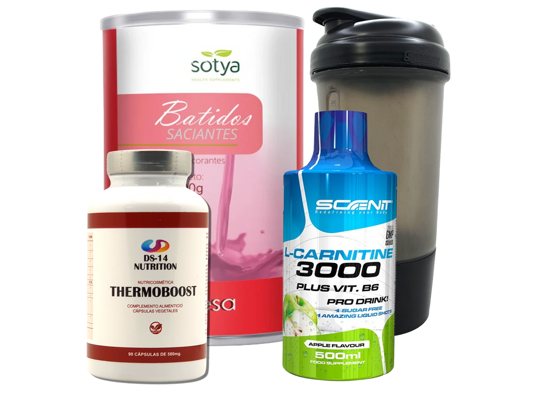 Pack Completo Adelgazamiento + Vaso Coctelera NEGRO