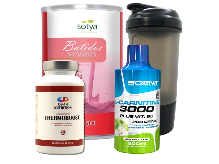 Pack Completo Adelgazamiento + Vaso Coctelera NEGRO