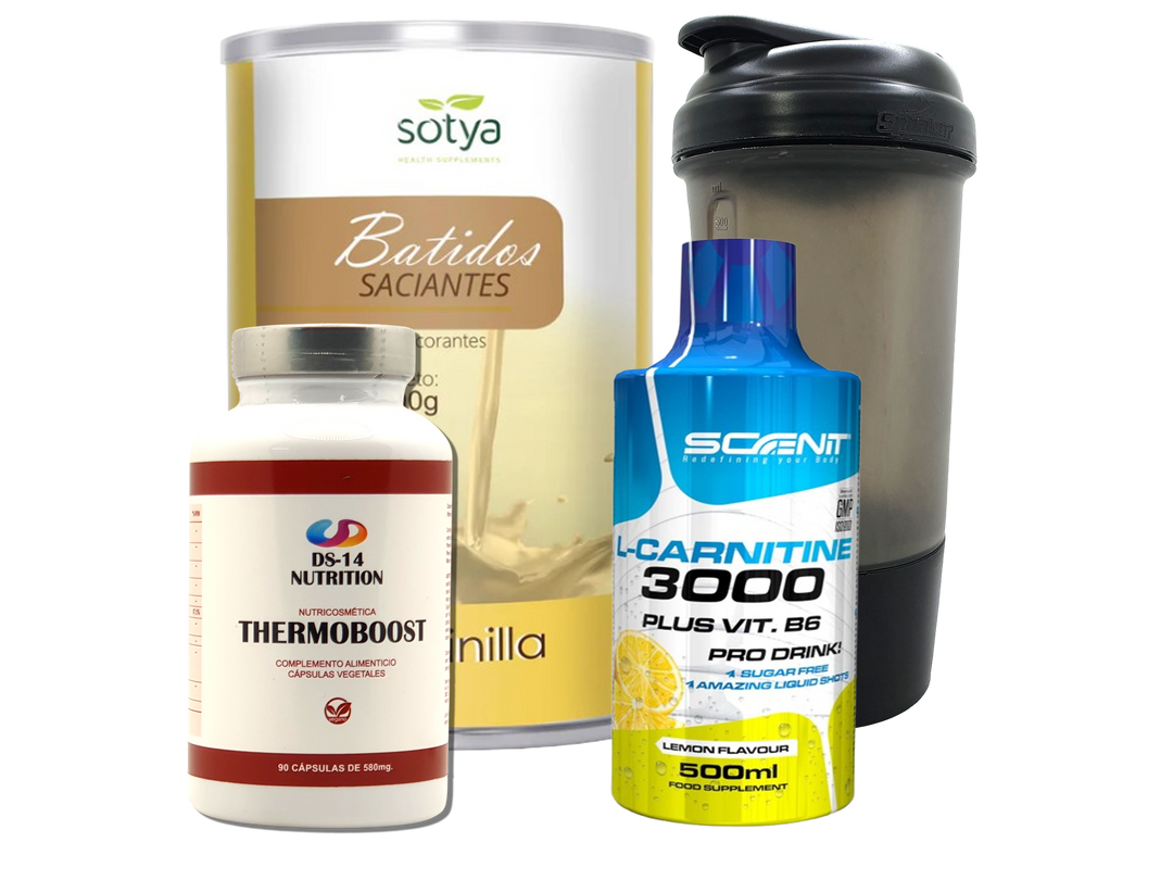 Pack Completo Adelgazamiento + Vaso Coctelera NEGRO