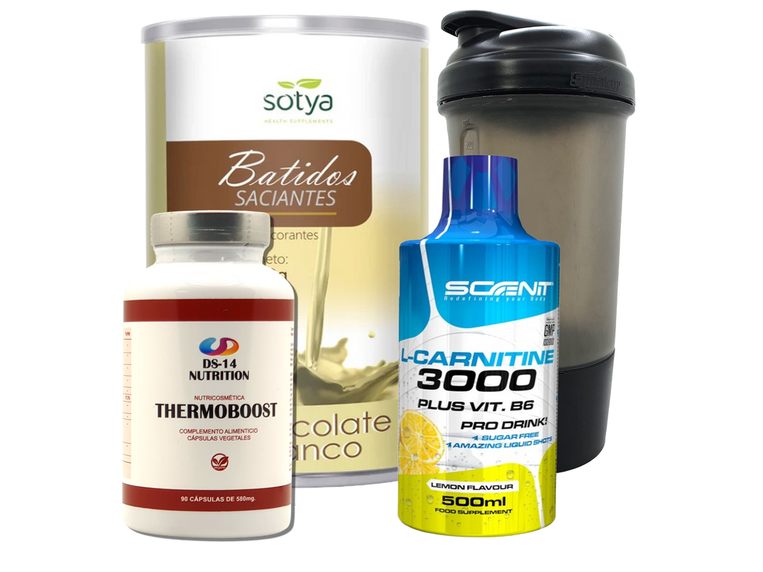 Pack Completo Adelgazamiento + Vaso Coctelera NEGRO
