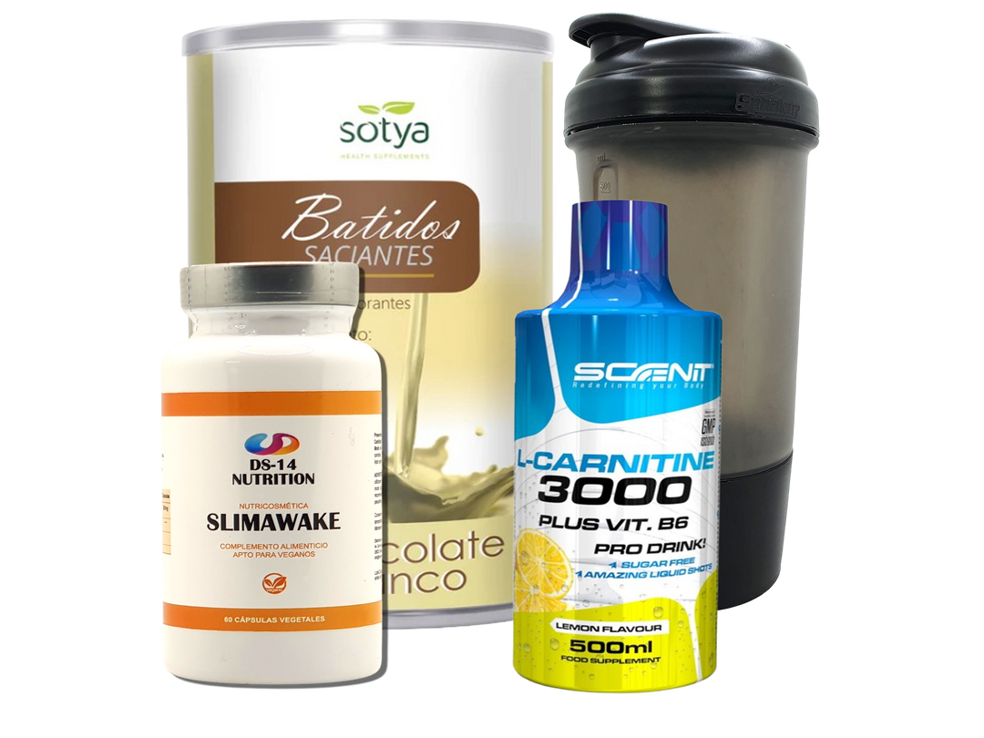 Pack Completo Adelgazamiento + Vaso Coctelera NEGRO