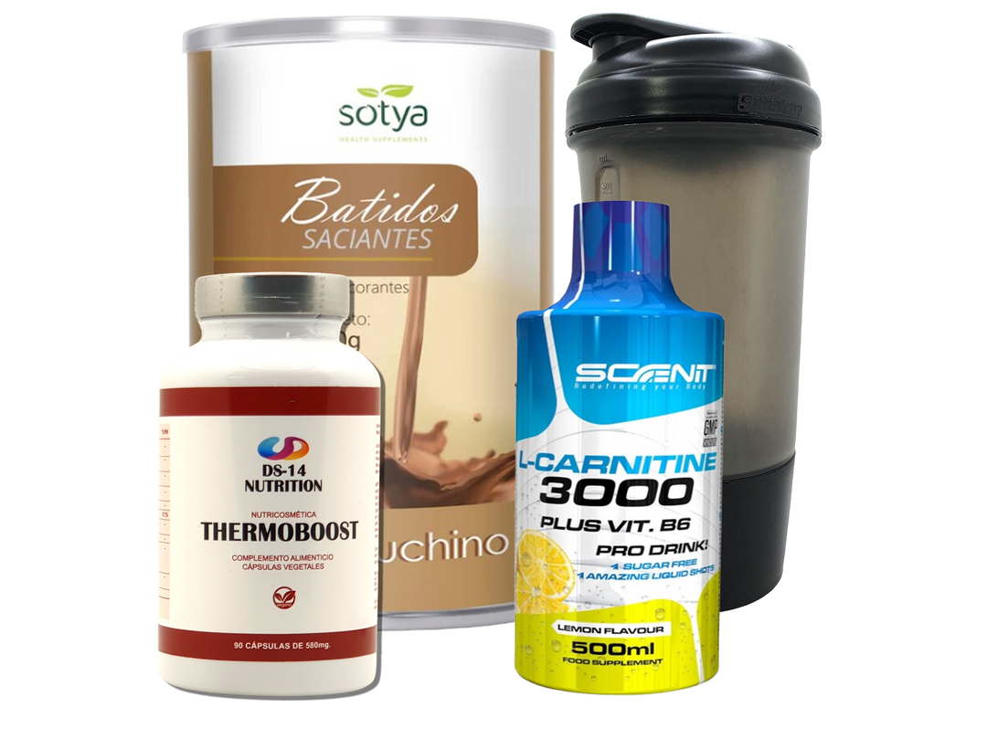 Pack Completo Adelgazamiento + Vaso Coctelera NEGRO