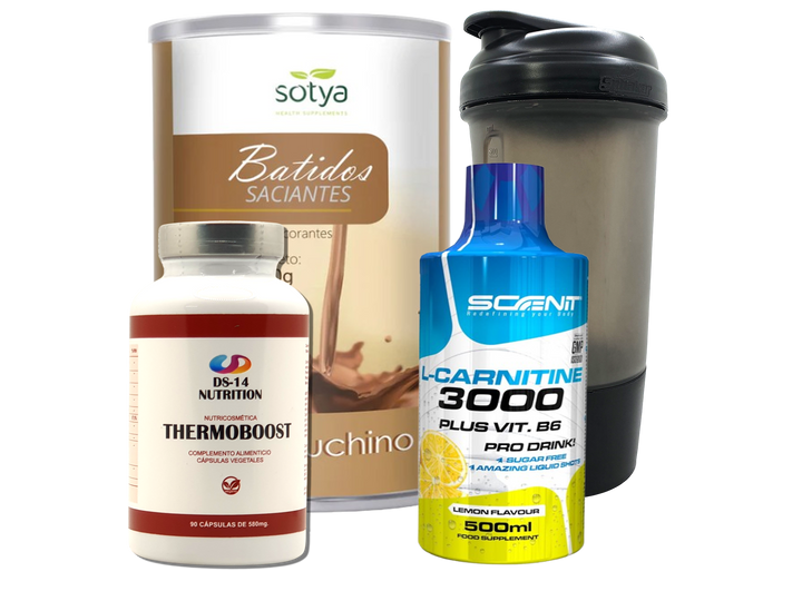 Pack Completo Adelgazamiento + Vaso Coctelera NEGRO