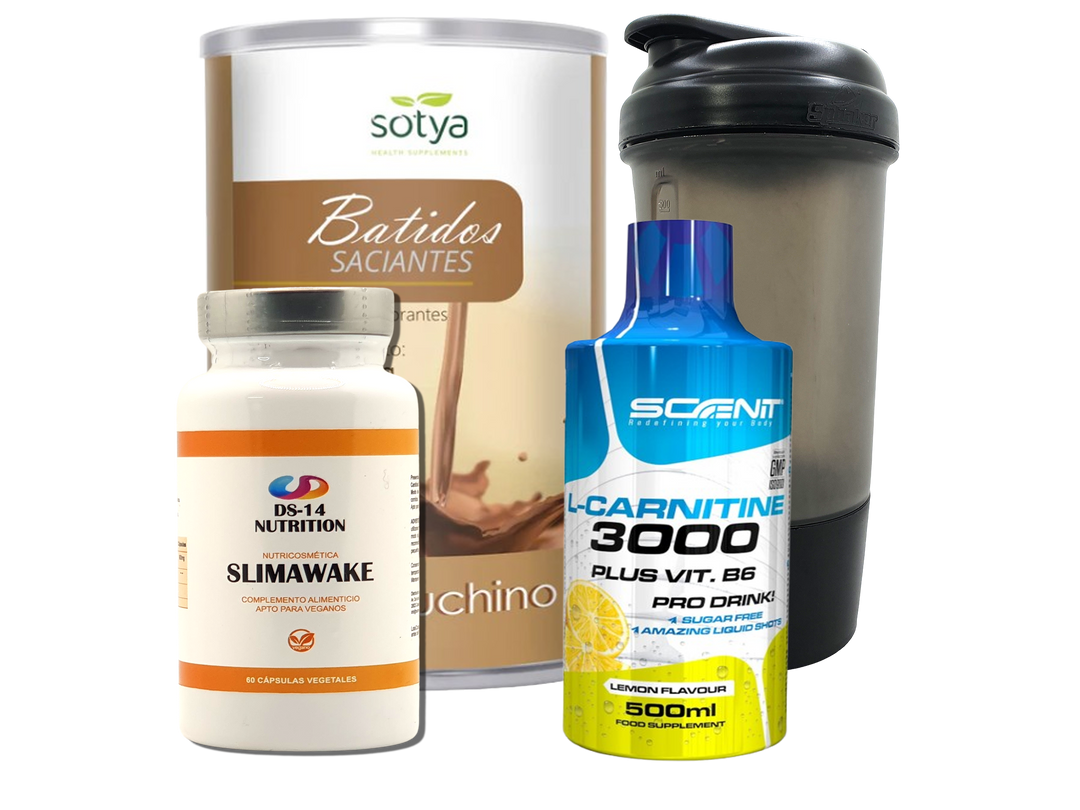 Pack Completo Adelgazamiento + Vaso Coctelera NEGRO