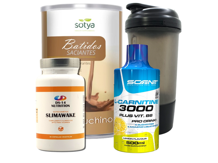 Pack Completo Adelgazamiento + Vaso Coctelera NEGRO
