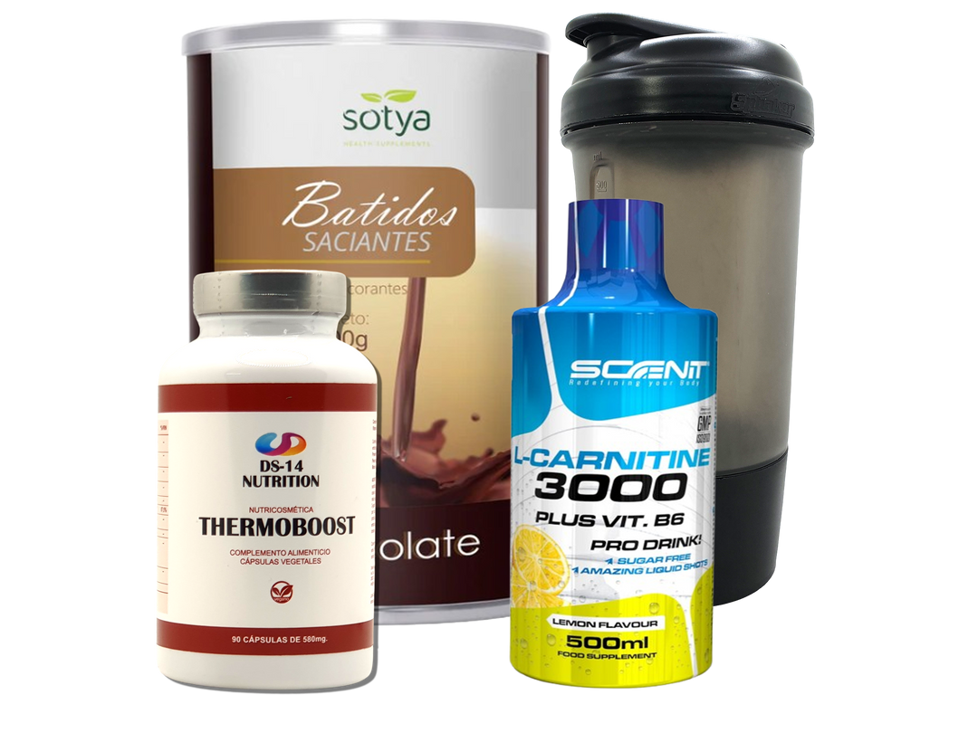 Pack Completo Adelgazamiento + Vaso Coctelera NEGRO