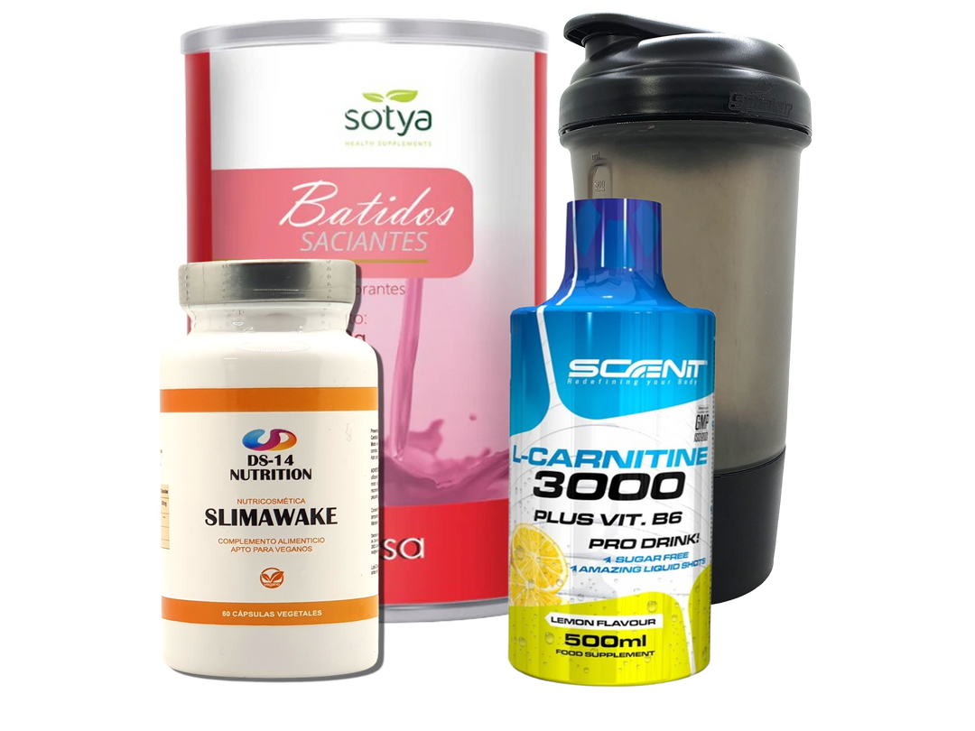 Pack Completo Adelgazamiento + Vaso Coctelera NEGRO