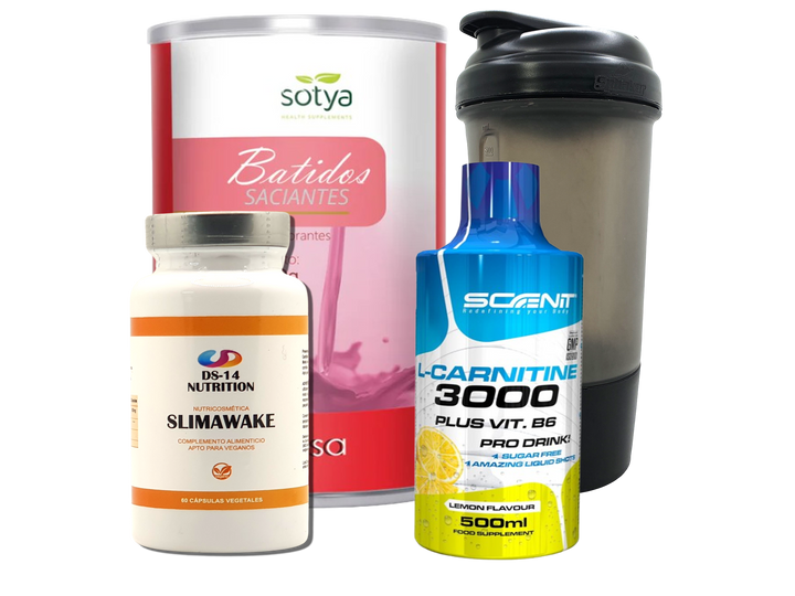 Pack Completo Adelgazamiento + Vaso Coctelera NEGRO