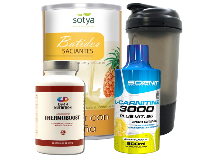 Pack Completo Adelgazamiento + Vaso Coctelera NEGRO