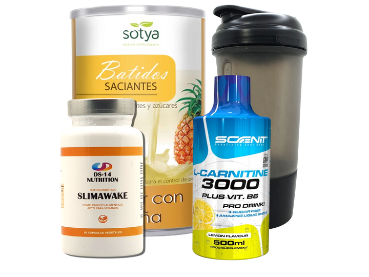 Pack Completo Adelgazamiento + Vaso Coctelera NEGRO