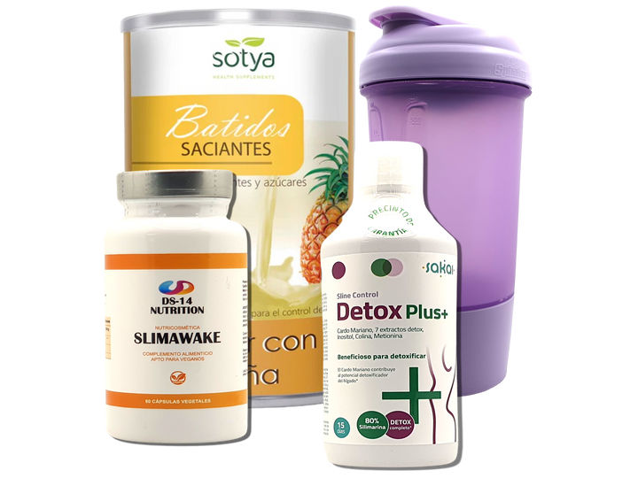 Pack Completo Adelgazamiento + Vaso Coctelera FUCSIA
