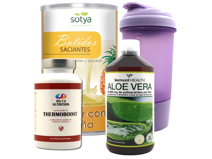 Pack Completo Adelgazamiento + Vaso Coctelera FUCSIA