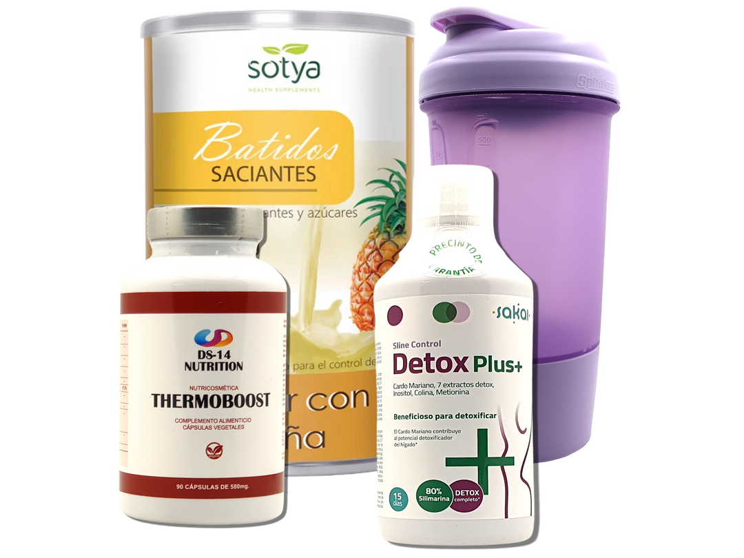 Pack Completo Adelgazamiento + Vaso Coctelera FUCSIA