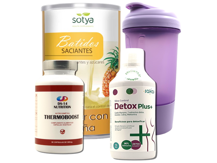 Pack Completo Adelgazamiento + Vaso Coctelera FUCSIA