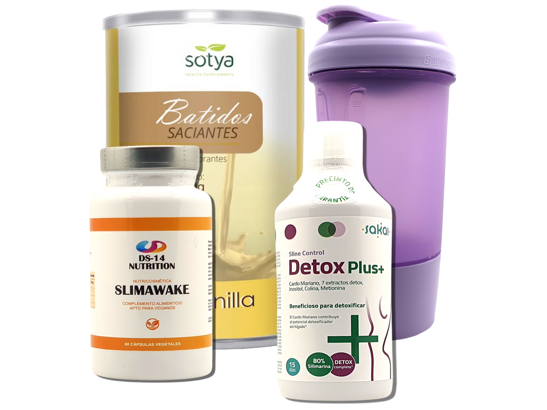 Pack Completo Adelgazamiento + Vaso Coctelera FUCSIA
