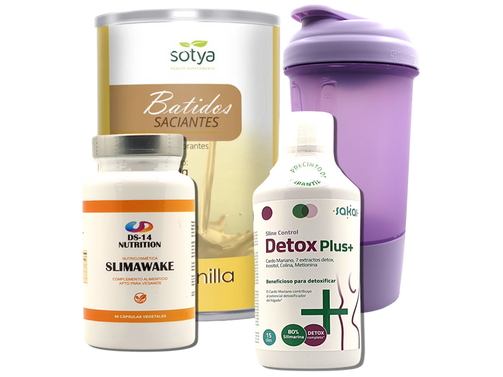 Pack Completo Adelgazamiento + Vaso Coctelera FUCSIA