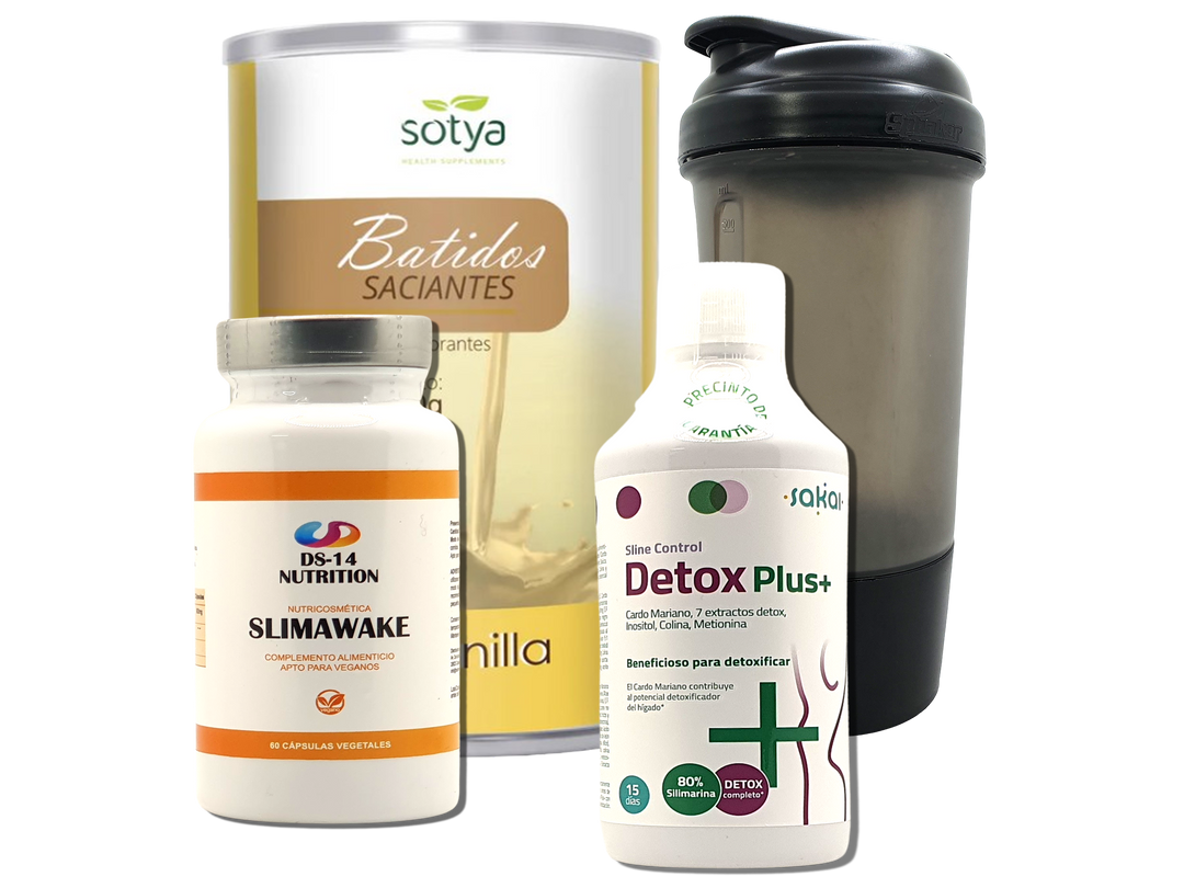 Pack Completo Adelgazamiento + Vaso Coctelera NEGRO