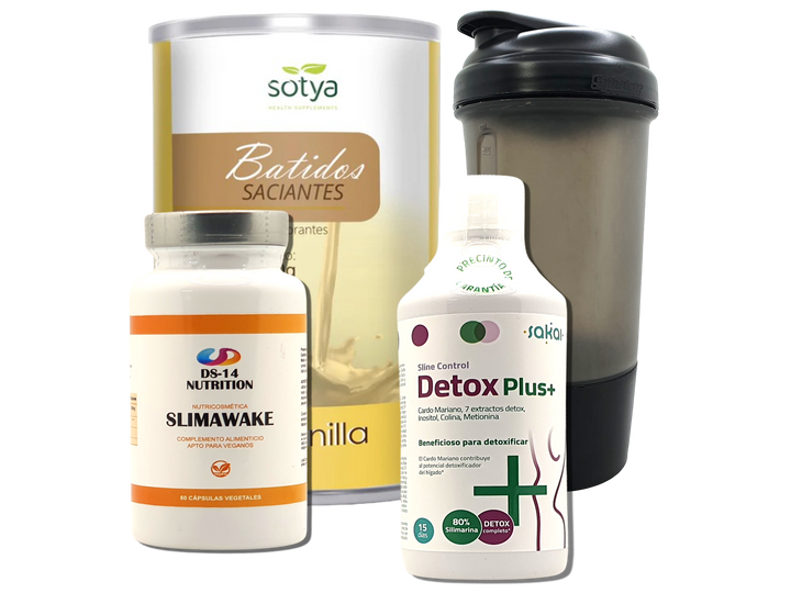 Pack Completo Adelgazamiento + Vaso Coctelera NEGRO