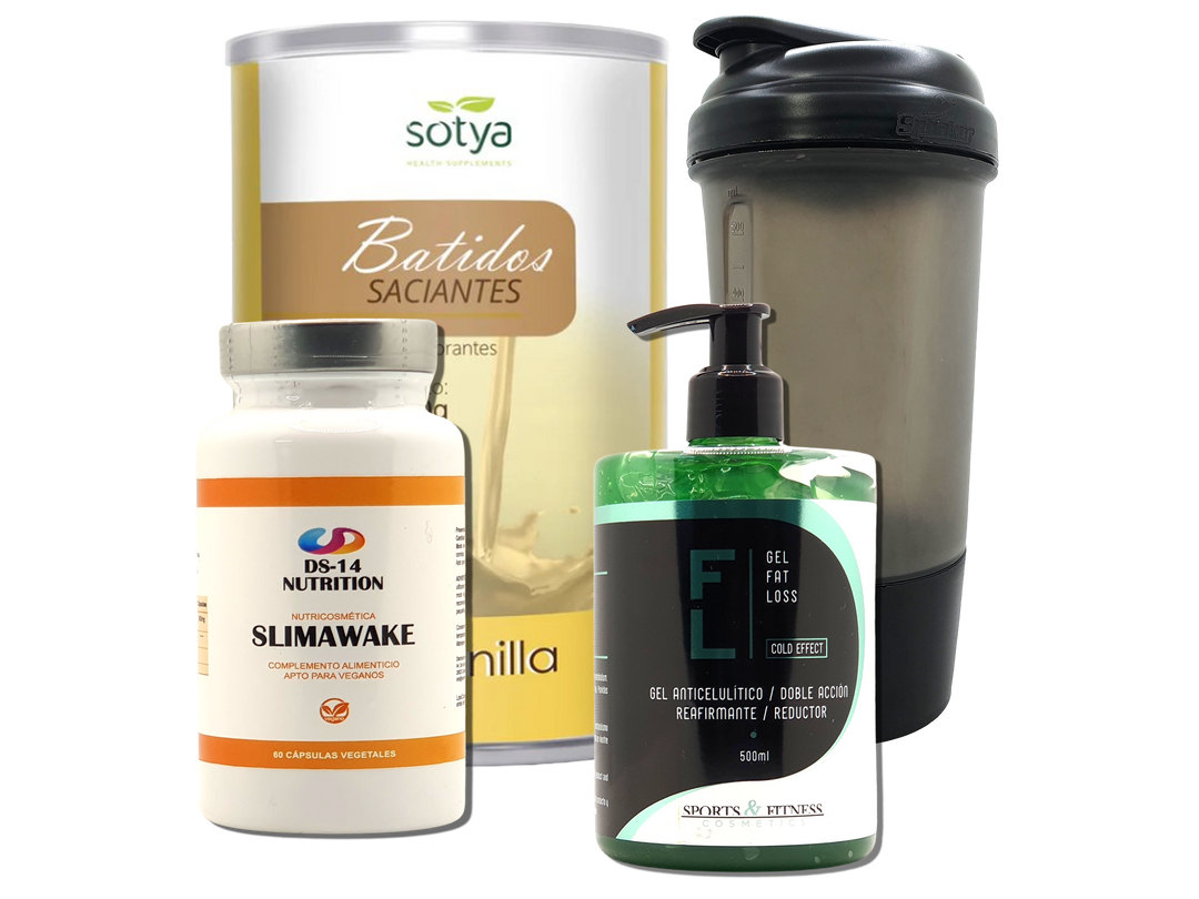 Pack Completo Adelgazamiento + Vaso Coctelera NEGRO