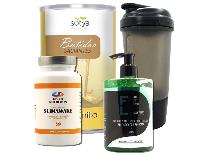 Pack Completo Adelgazamiento + Vaso Coctelera NEGRO