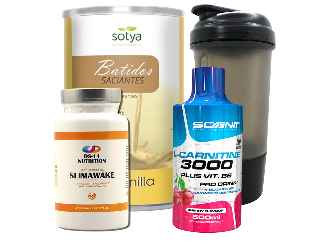 Pack Completo Adelgazamiento + Vaso Coctelera NEGRO