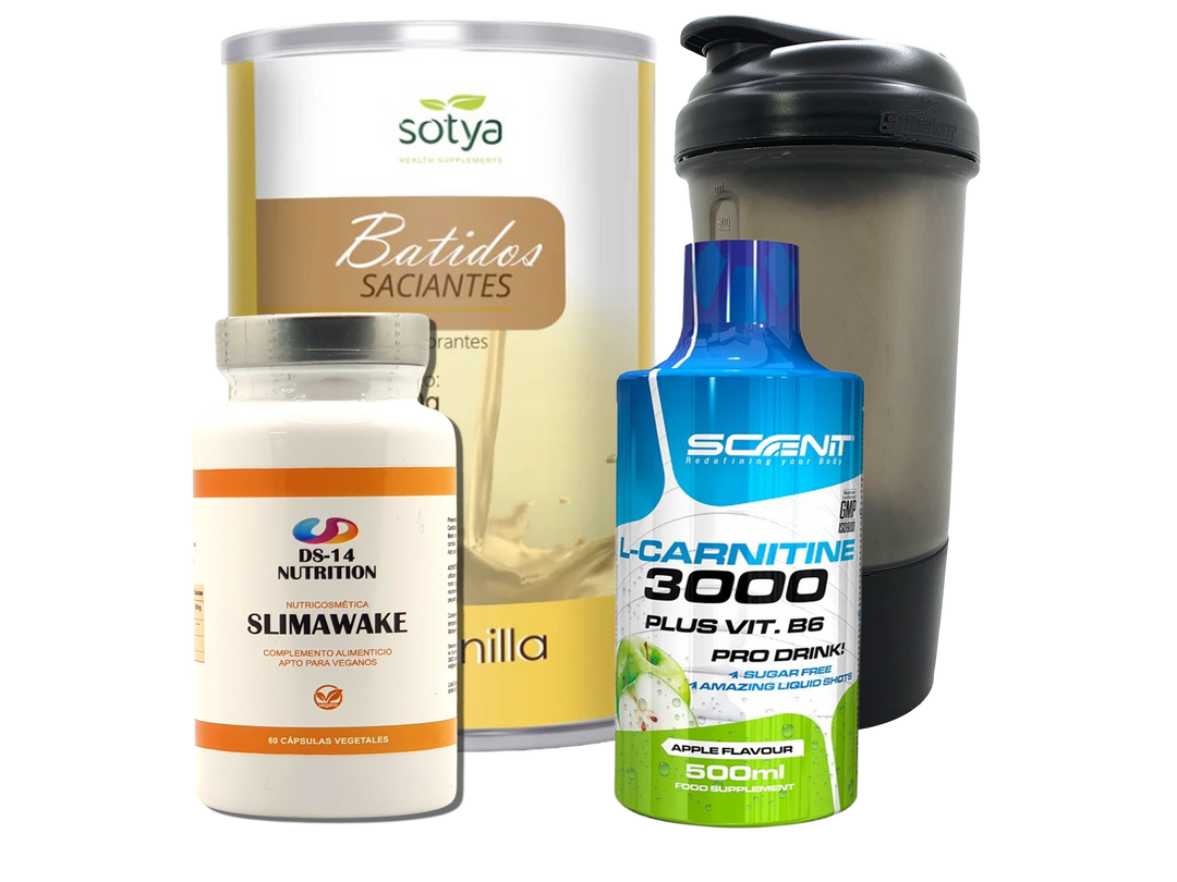 Pack Completo Adelgazamiento + Vaso Coctelera NEGRO